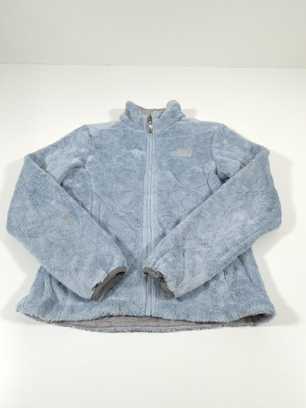 The North Face Fleece Jacket Womens XS Light Blue Full Zip Soft Warm FLAW